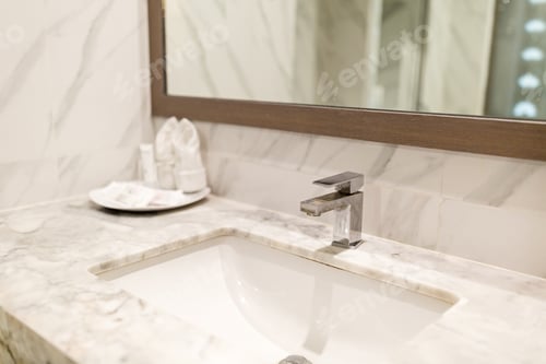 Preview: Sink in modern bedroom in resort hotel