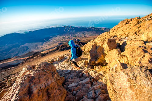 Preview: Landscape view from the top of volcano Teide
