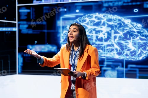 Preview: Engineer using device artificial intelligence summit speech