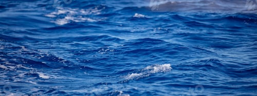 Preview: Deep blue ocean surface. Rippled sea water background texture,