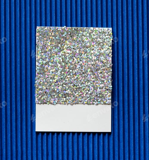 Preview: Glittery and sparkly paper card