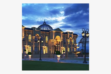 Preview: Classic Illuminated Villa at Night