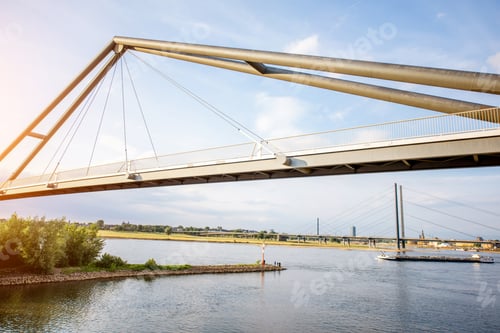 Preview: Rhein river in Dusseldorf city