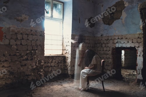 Preview: Scary ghost woman in haunted house