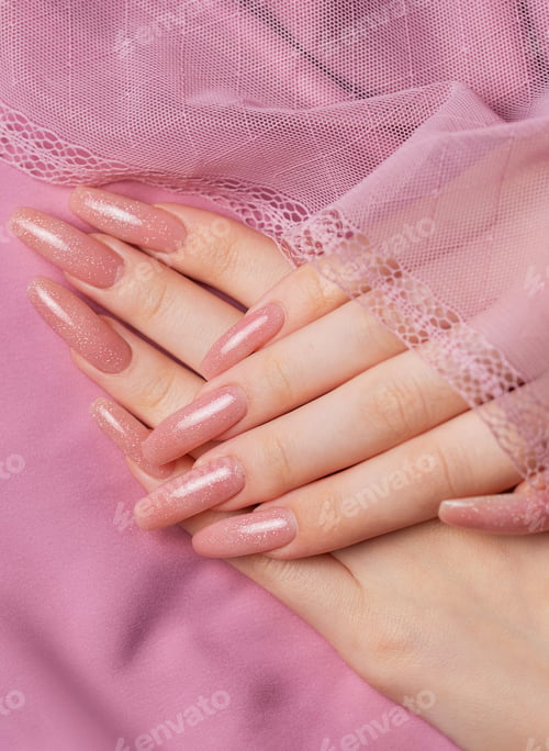Preview: Female hands with beautiful manicure