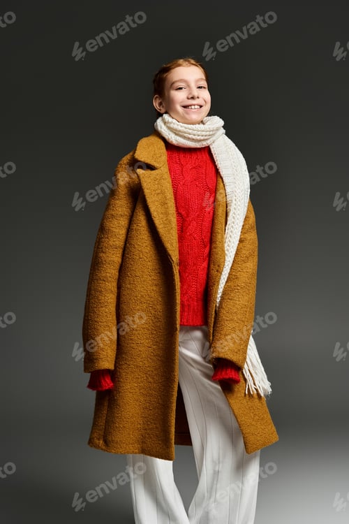 Preview: Cozy childhood moments in winter attire with vibrant colors and playful spirit