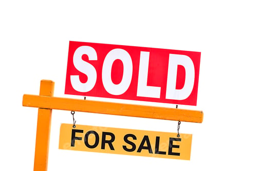Preview: House For Sale Sold sign isolated cutout