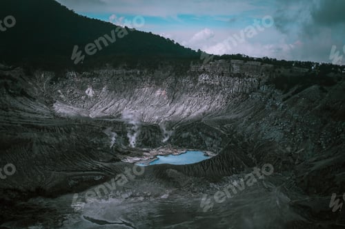 Preview: An active volcano from above