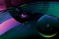 Preview: psychedelic abstract background with iridescent colors and liquid shapes