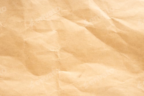 Preview: Craft Paper. Crumpled Brown Cardboard Paper Texture. Old Crumpled Recycled Paper Texture, Color
