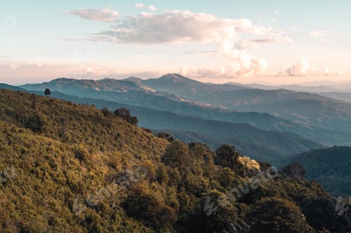 Preview: Scenic View Of Mountains Against Sky During Sunset