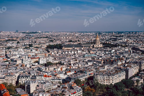 Preview: Landscape of Paris from the first floor of the Eiffel Tower