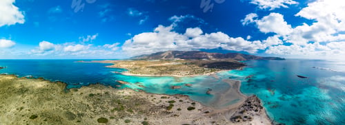 Preview: Aerial view of Elafonissi beach, Crete, Greece