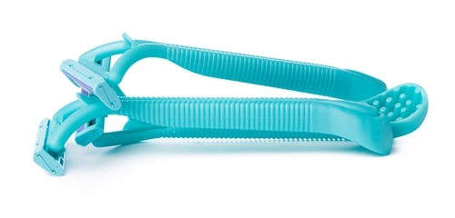 Preview: Disposable shaving razors isolated on white background