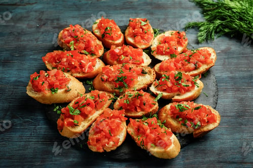 Preview: Bruschetta with Tomato and Basil