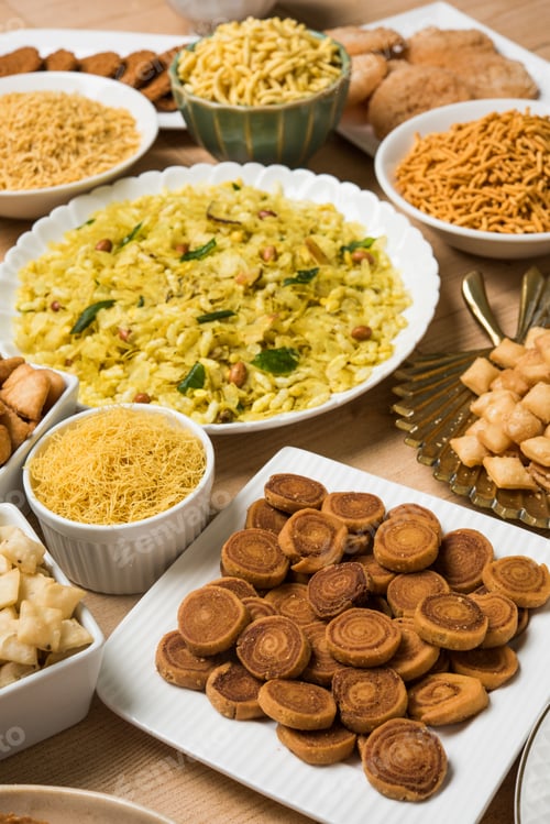 Preview: Group of Diwali Snacks