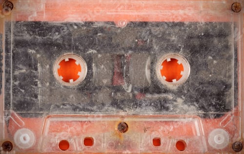 Preview: Old Film Cassette Lies On The Table As A Background