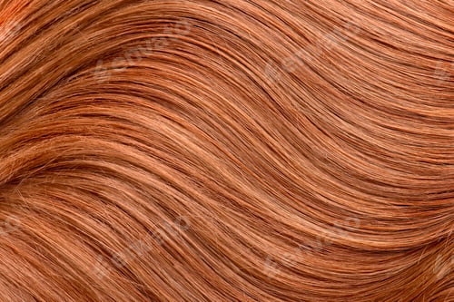 Preview: Long red human shiny hair