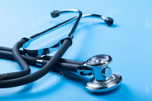 Preview: Stethoscope on blue
