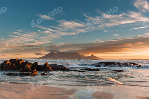 Preview: seascape, landscaped, beach, sunset, sunlight