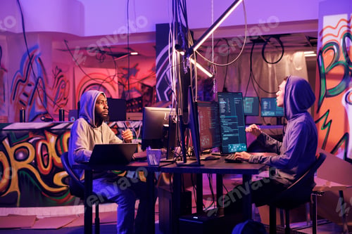 Preview: Young men hacking network system