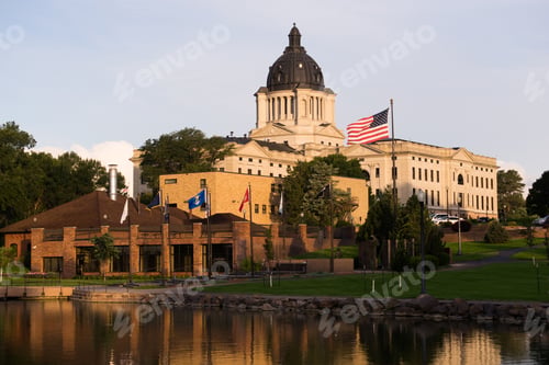 Preview: Sun Rising South Dakota State Capital Buildingg Hughes County Pie