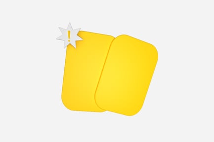 Preview: Modern Yellow Card 3D Illustration