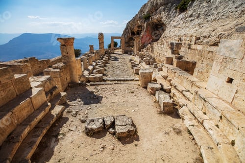 Preview: A view from the Ancient Alahan Monastery in Mut, Mersin, Turkey