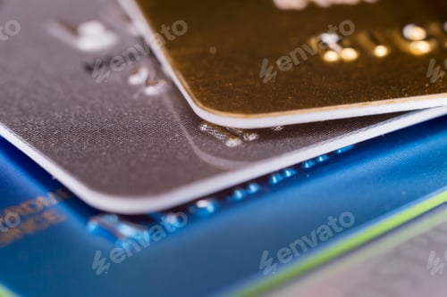 Preview: Macro credit card stack