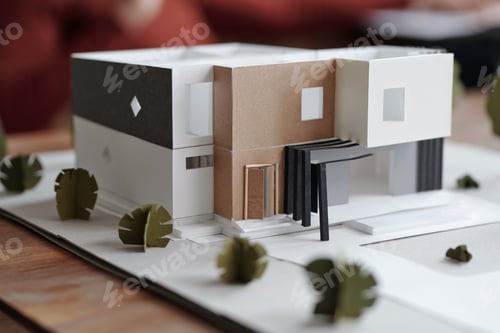 Aperçu: 3D model of contemporary house