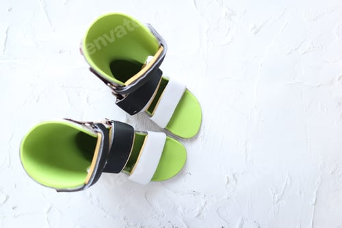 Preview: Child cerebral palsy disability, legs orthosis.