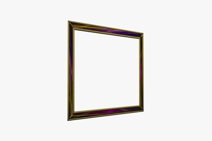 Preview: Gold-framed zigzag pattern with graduated purple fill