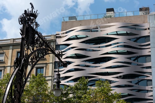 Vista previa: Barcelona (España): edificios del Paseo de Gracia