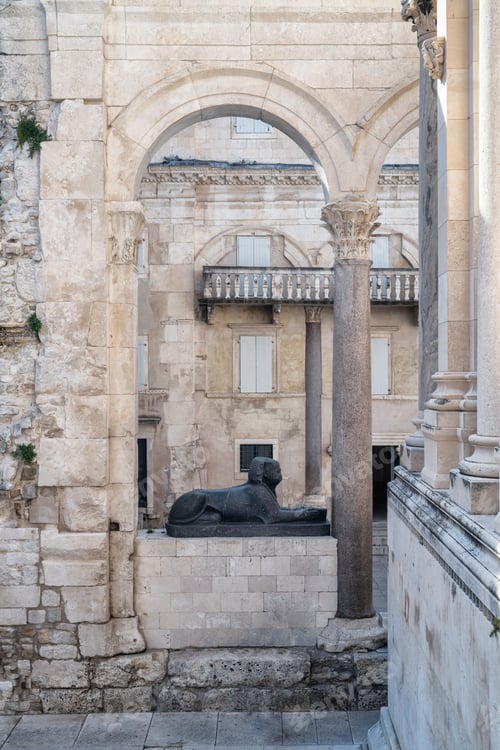 Preview: Interior details of the Emperor Diocletian's palace in Split, Croatia