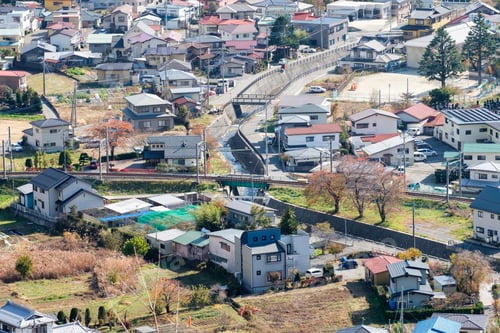 Preview: Building residential clean and orderly in autumn season at Yamanashi