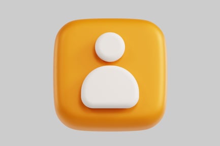 Preview: User icon orange and white