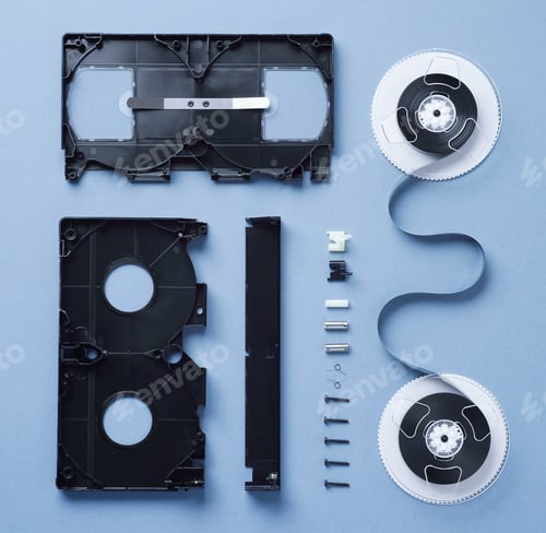 Preview: VHS Cassette disassembled