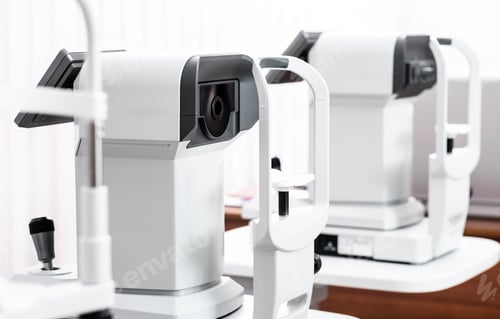 Preview: Special modern ophthalmologic clinic white diagnostics devices