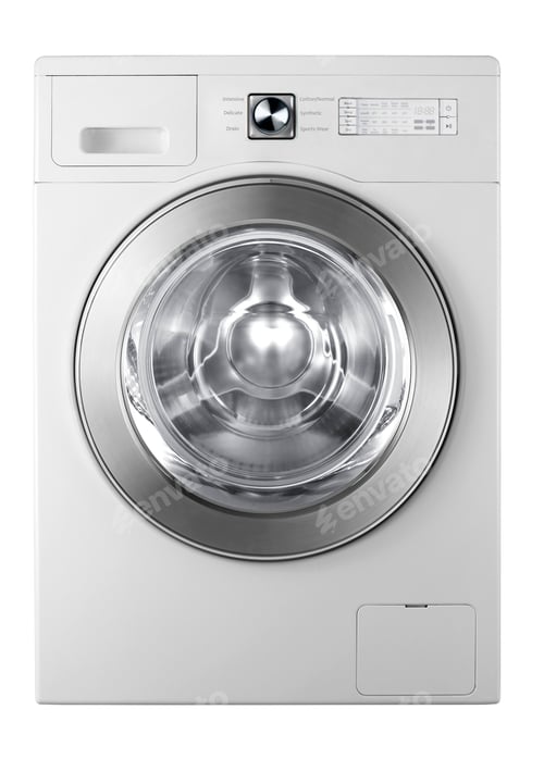Preview: A washing machine isolated on white background