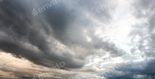 Preview: colorful dramatic sky with cloud at sunset