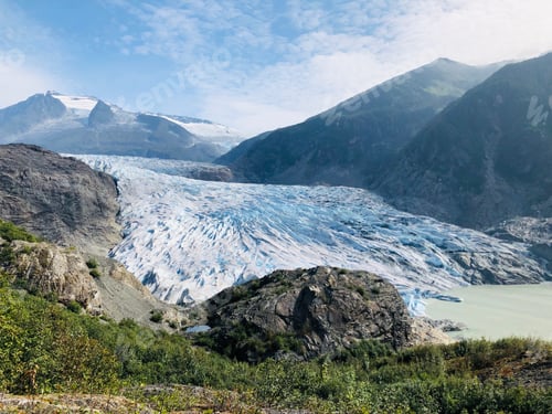 Preview: Glacier view summertime in Alaska