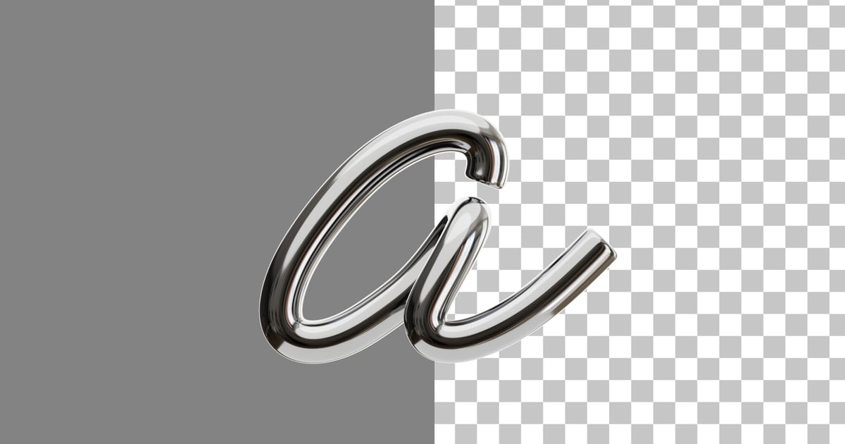 Chrome A 3D Icon 3D, Incl. alphabet & 3d - Envato