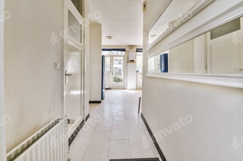 Preview: Long corridor in modern apartment