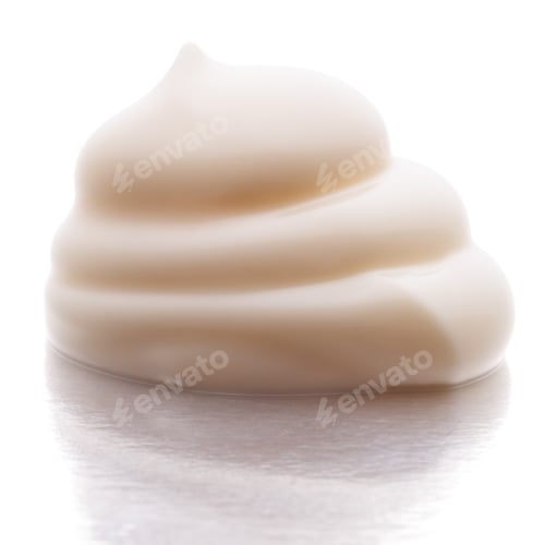 Preview: Mayonnaise swirl isolated on white background cutout