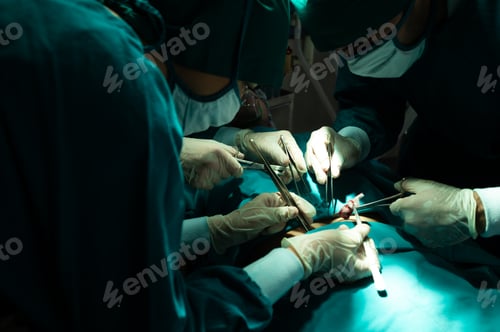 Preview: Surgeons Performing Surgical Operation in Hospital Room