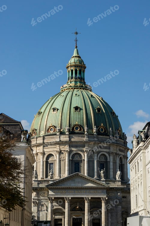 Preview: Frederik's Church or Marble Church on Frederiksgade in Copenhag