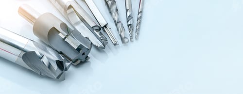 Preview: Special tools isolated on white background. Made to order special tools. Coated step drill