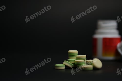 Preview: Various medicinal pills and capsules for health