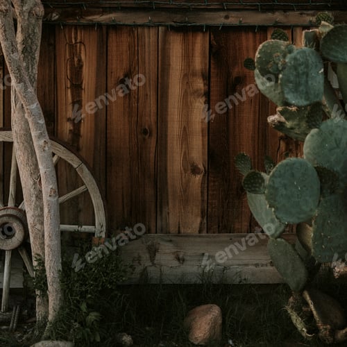 Preview: Dark brown wooden farmhouse wall backdrop