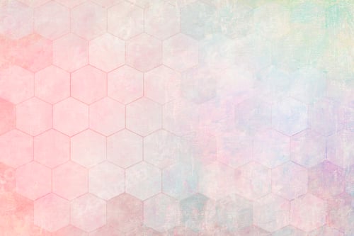Preview: Pastel hexagon patterned background illustration